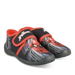 Chaussons NOIR Garçon Motif Uni Scratch