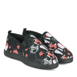 Chaussons NOIR Garçon Motif Uni A Enfiler