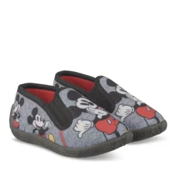 Chaussons NOIR Garçon Motif Uni A Enfiler