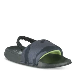 Chaussons NOIR Garçon Motif Camouflage Elastique