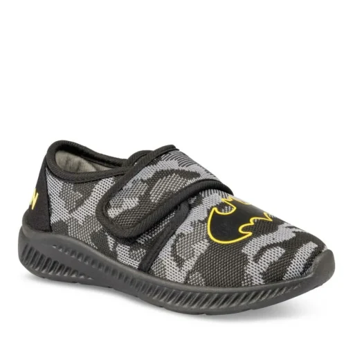 Chaussons NOIR Garçon Motif Uni Scratch