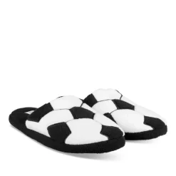 Chaussons NOIR Garçon Motif Uni A Enfiler