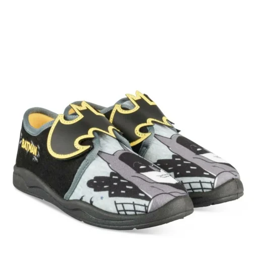 Chaussons NOIR Garçon Motif Uni Scratch