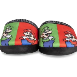 Chaussons NOIR Garçon Motif Multicolore A Enfiler
