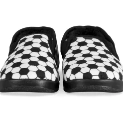 Chaussons NOIR Garçon Motif Multicolore A Enfiler