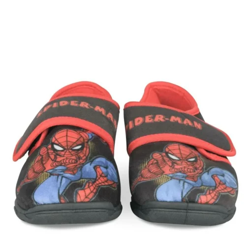 Chaussons NOIR Garçon Motif Uni Scratch