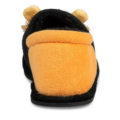Chaussons NOIR Garçon Motif Animal A Enfiler