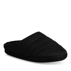 Chaussons NOIR Garçon Motif Uni A Enfiler