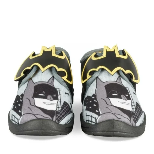 Chaussons NOIR Garçon Motif Uni Scratch
