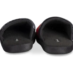 Chaussons NOIR Garçon Motif Multicolore A Enfiler