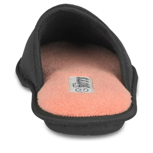 Chaussons NOIR Garçon Motif Uni A Enfiler