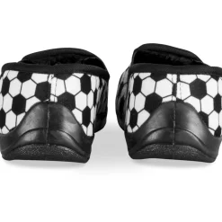 Chaussons NOIR Garçon Motif Multicolore A Enfiler