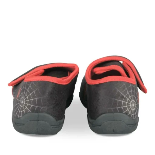Chaussons NOIR Garçon Motif Uni Scratch