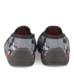 Chaussons NOIR Garçon Motif Uni A Enfiler
