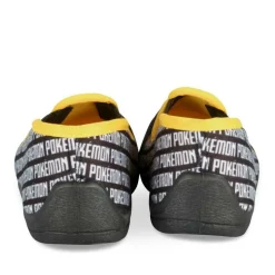 Chaussons NOIR Garçon Motif Uni A Enfiler