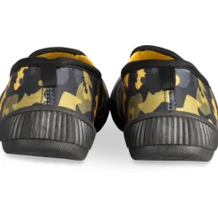 Chaussons NOIR Garçon Motif Multicolore A Enfiler