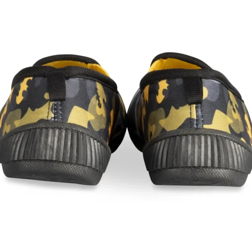 Chaussons NOIR Garçon Motif Multicolore A Enfiler