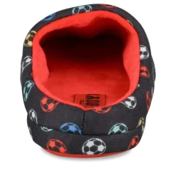 Chaussons NOIR Garçon Motif Uni A Enfiler