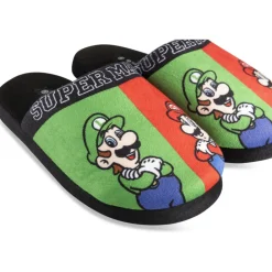 Chaussons NOIR Garçon Motif Multicolore A Enfiler
