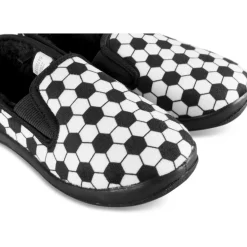 Chaussons NOIR Garçon Motif Multicolore A Enfiler