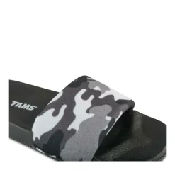 Chaussons NOIR Garçon Motif Camouflage Elastique
