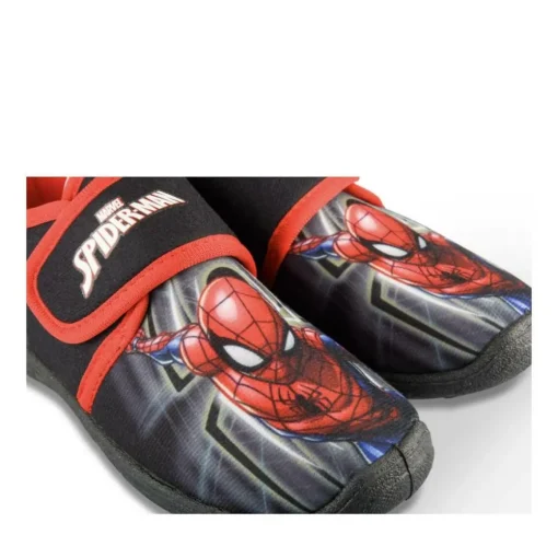 Chaussons NOIR Garçon Motif Uni Scratch