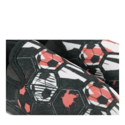 Chaussons NOIR Garçon Motif Uni A Enfiler