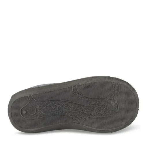 Chaussons NOIR Garçon Motif Uni A Enfiler