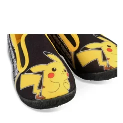 Chaussons NOIR Garçon Motif Uni A Enfiler