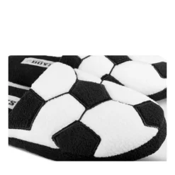 Chaussons NOIR Garçon Motif Uni A Enfiler