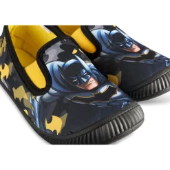 Chaussons NOIR Garçon Motif Multicolore A Enfiler