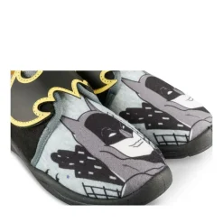 Chaussons NOIR Garçon Motif Uni Scratch