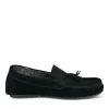 Chaussons NOIR Homme CUIR Motif Uni A Enfiler