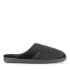Chaussons NOIR Homme Motif Uni A Enfiler