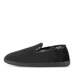 Chaussons NOIR Homme Motif Uni A Enfiler