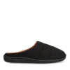 Chaussons NOIR Homme Motif Uni A Enfiler