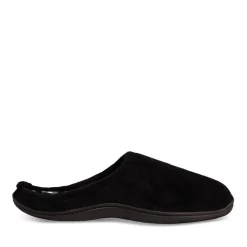 Chaussons NOIR Homme Motif Uni A Enfiler