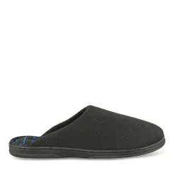 Chaussons NOIR Homme Motif Uni A Enfiler
