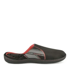Chaussons NOIR Homme Motif Uni A Enfiler