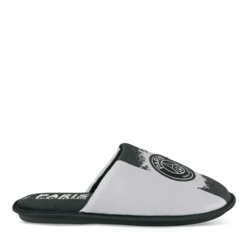 Chaussons NOIR Homme Motif Uni A Enfiler