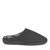 Chaussons NOIR Homme Motif Uni A Enfiler