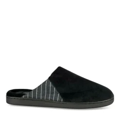 Chaussons NOIR Homme Motif Uni A Enfiler