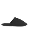 Chaussons NOIR Homme Motif Uni A Enfiler