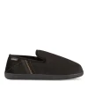 Chaussons NOIR Homme Motif Uni A Enfiler