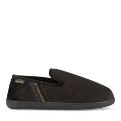 Chaussons NOIR Homme Motif Uni A Enfiler