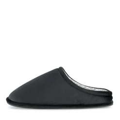 Chaussons NOIR Homme Motif Uni A Enfiler
