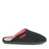 Chaussons NOIR Homme Motif Uni A Enfiler