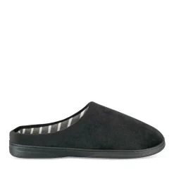 Chaussons NOIR Homme Motif Uni A Enfiler