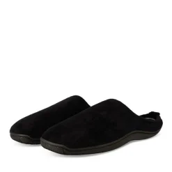 Chaussons NOIR Homme Motif Uni A Enfiler