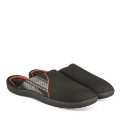 Chaussons NOIR Homme Motif Uni A Enfiler